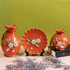 Sensational Sunburst Decorative Vases and Showpieces - Set of Three